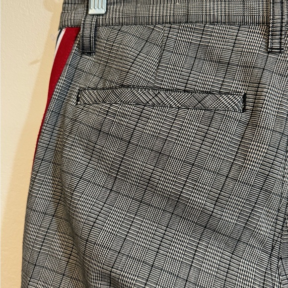 Ninth Hall Highland Zumiez Gray/Black Plaid Chino Pants w/Red Stripe - Men's 32W - Picture 7 of 13